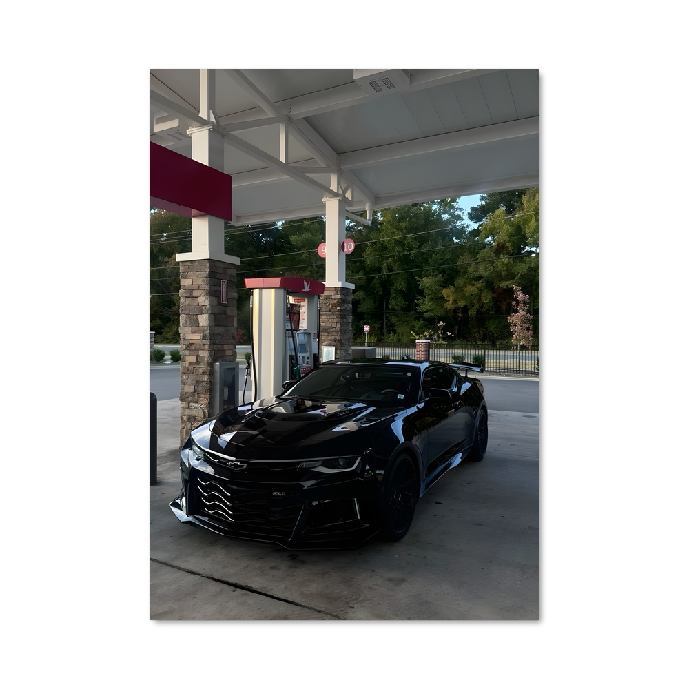 Poster Route 66 Camaro